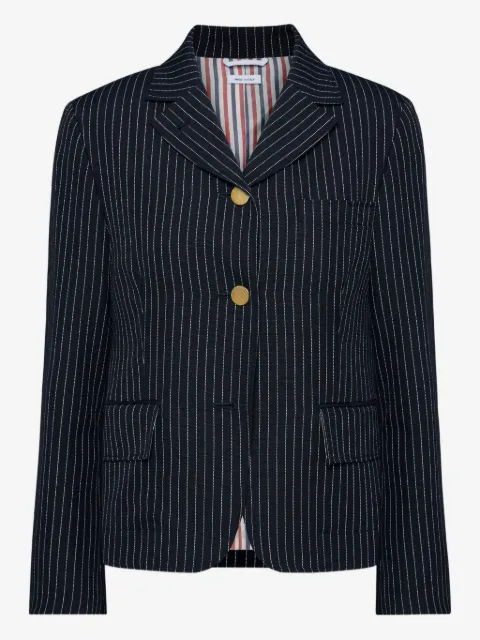 Thom Browne pinstriped fitted jackets