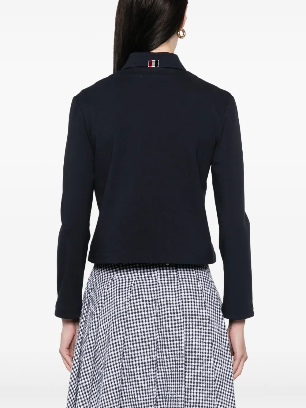 Thom Browne Vest met ankerknopen en ronde hals Blauw