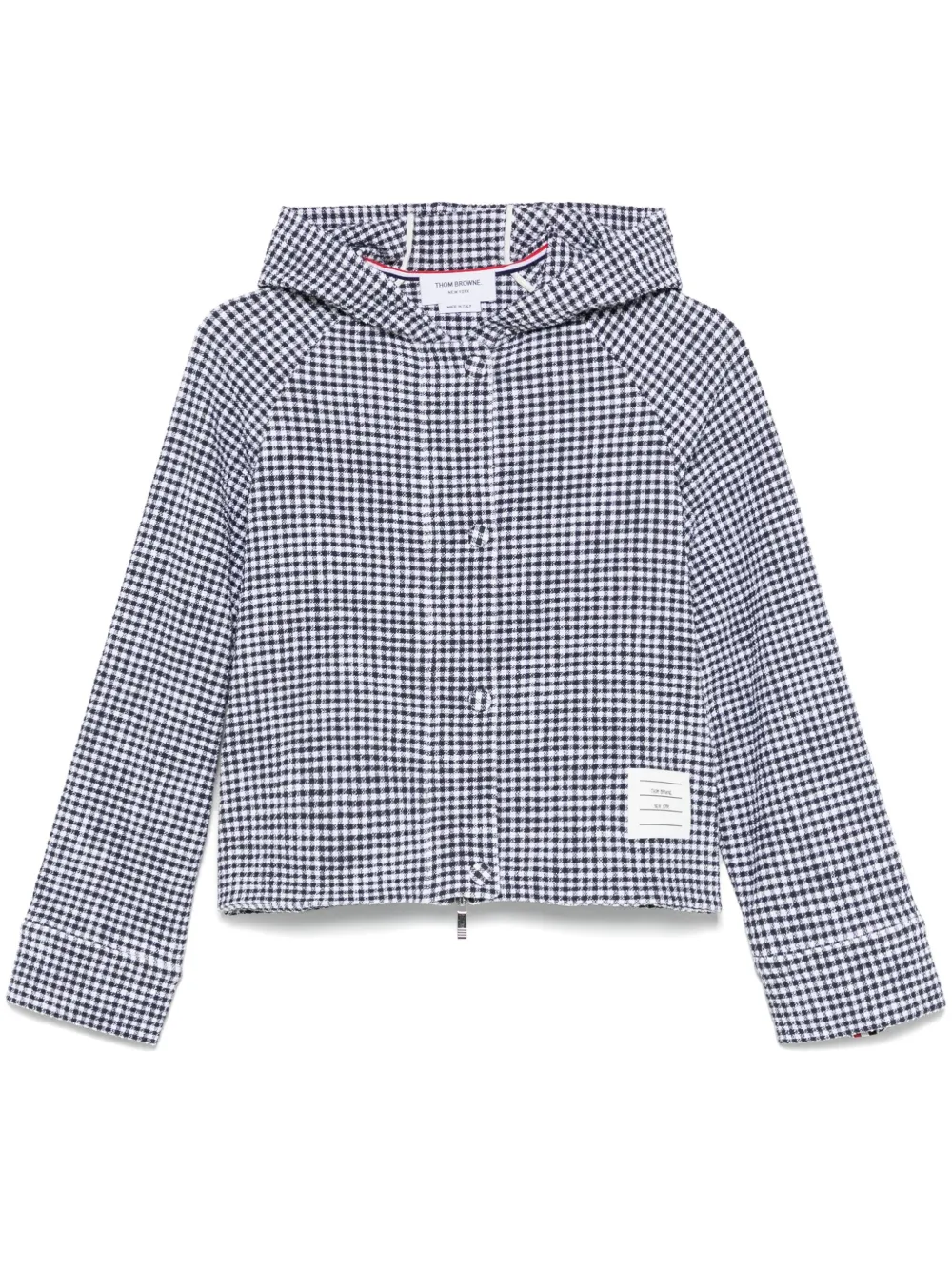 Thom Browne gingham-check tweed jacket | Black | Image 1