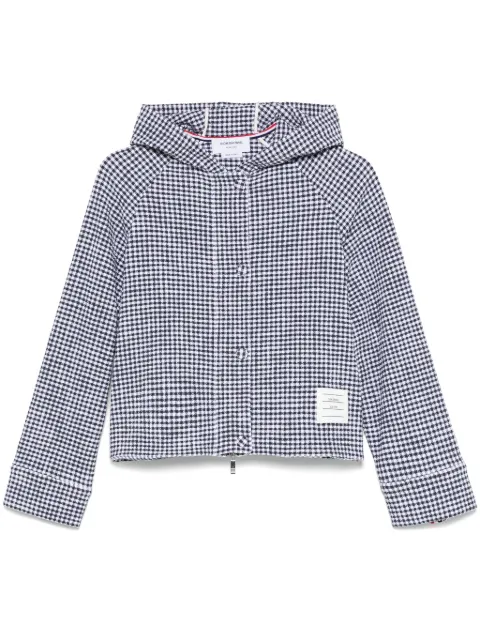 Thom Browne gingham-check tweed jacket