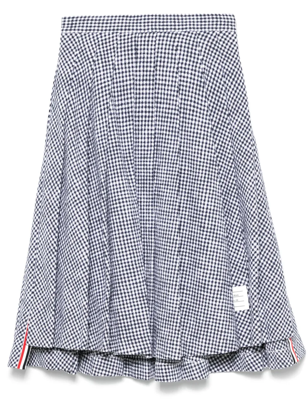 Thom Browne pleated tweed midi skirt | Blue | Image 1