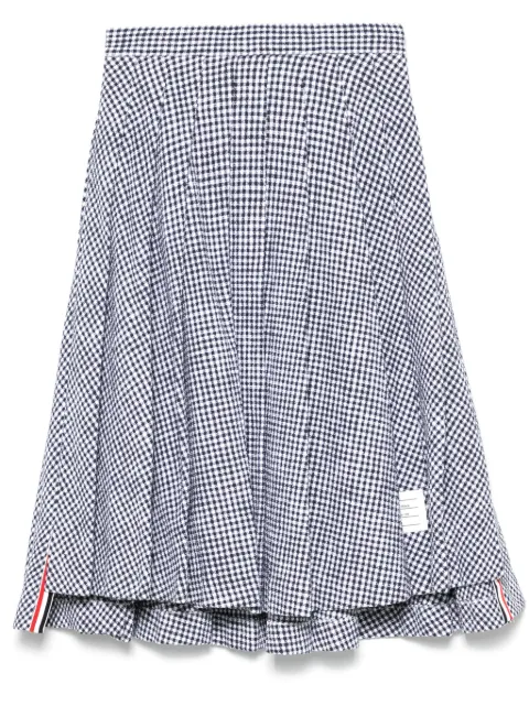 Thom Browne pleated tweed midi skirt
