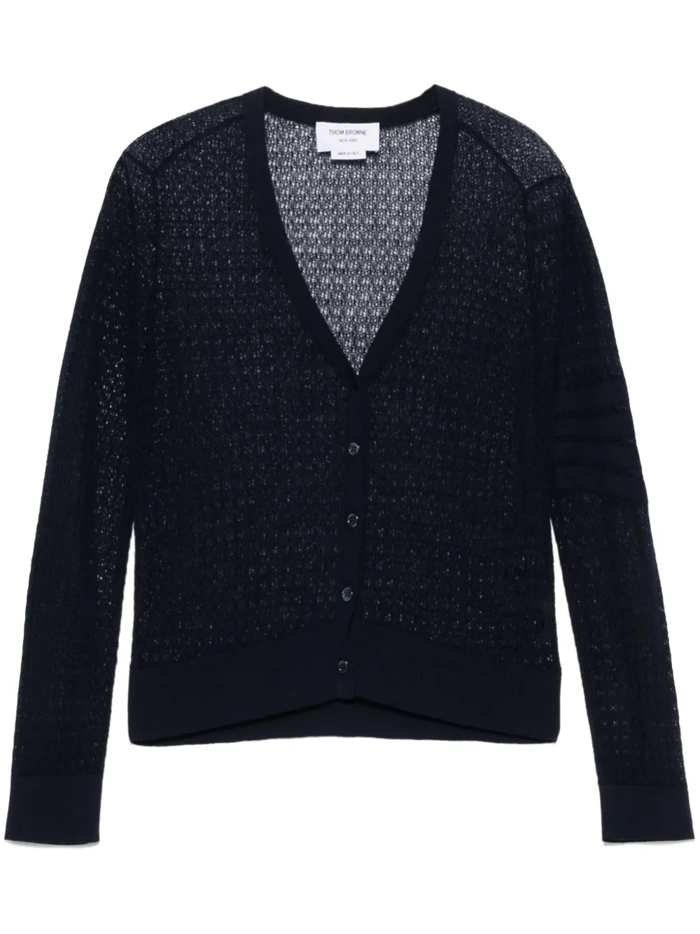Thom Browne Vest met V-hals Blauw
