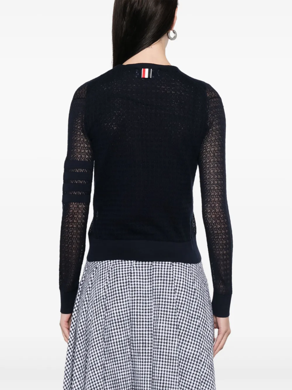 Thom Browne Vest met V-hals Blauw