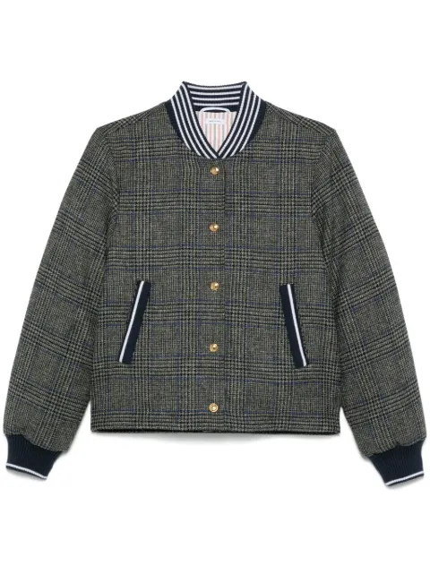 Thom Browne Prince of Wales Hunting tweed bomber jascket
