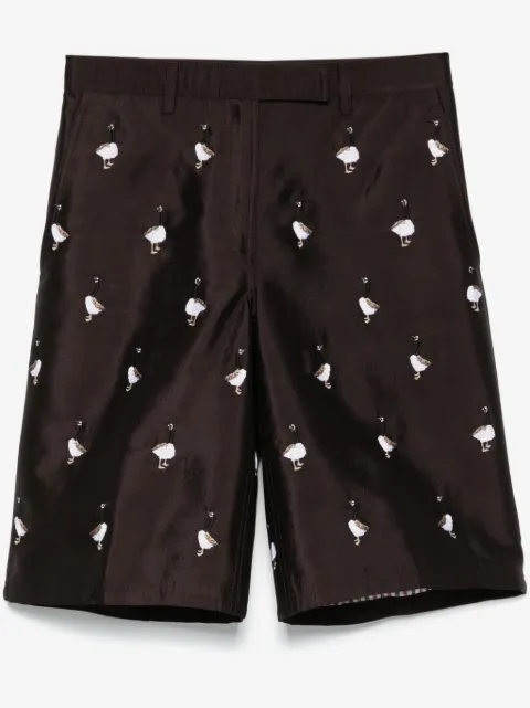 Thom Browne Shorts mit Gänsestickerei