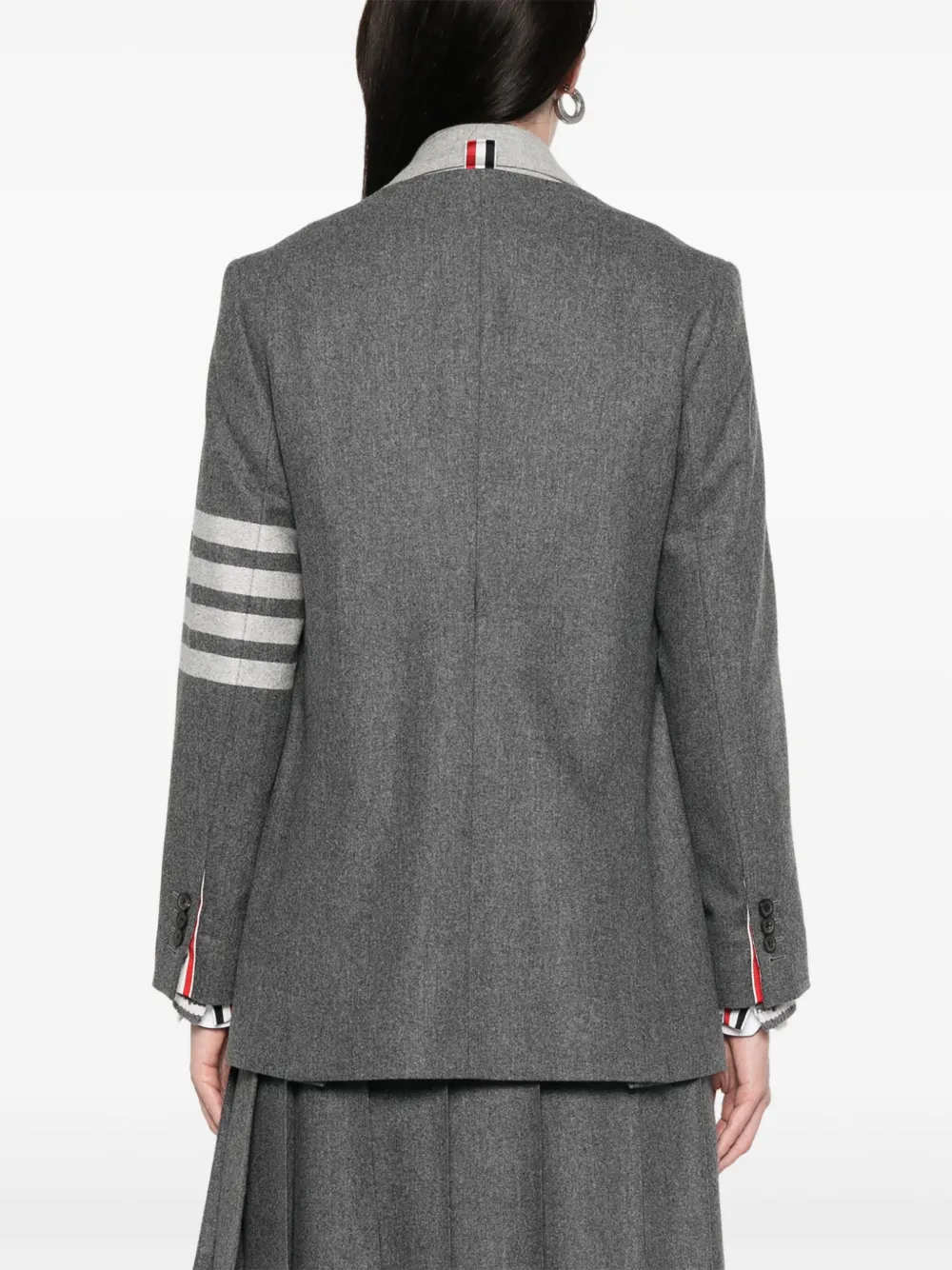 Thom Browne Flanellen blazer Grijs