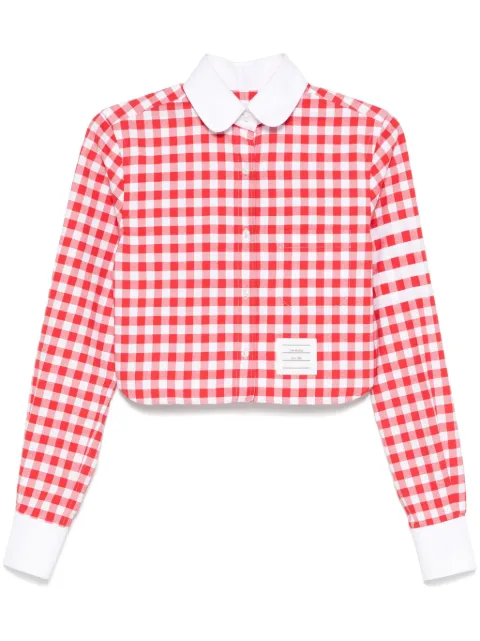 Thom Browne 4 Bar Stripes gingham check shirt