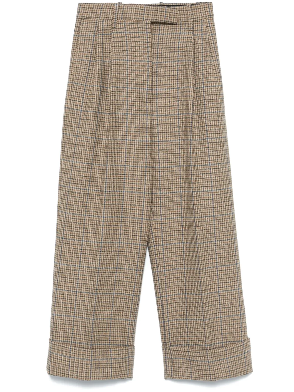 Thom Browne Ginclub geruite Cheviot tweed broek Bruin