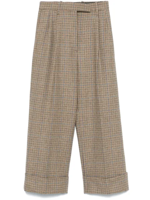 Thom Browne Ginclub check Cheviot tweed trousers