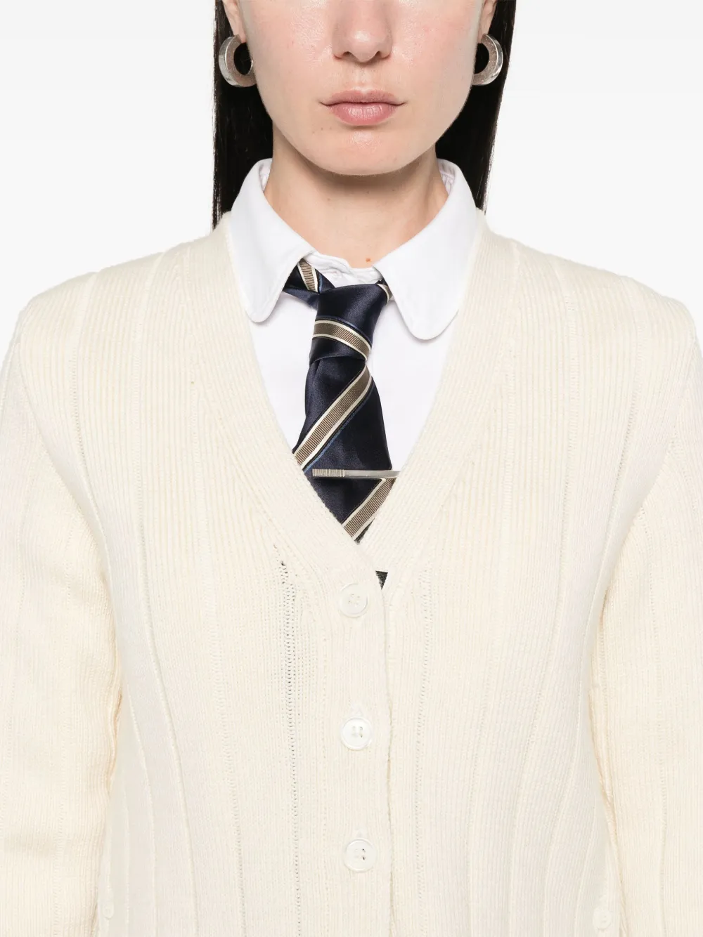 Thom Browne Wollen vest Beige
