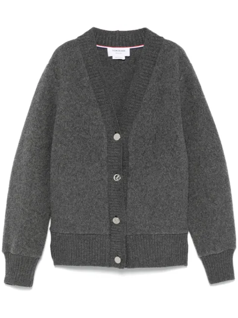 Thom Browne V-neck fleeced cadigan