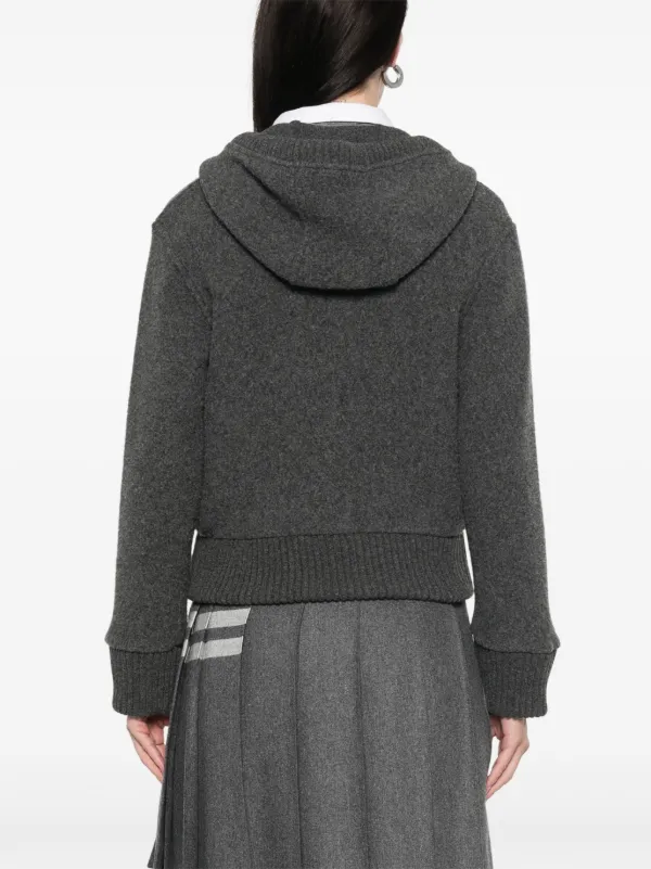 THOM BROWNE グレー パーカー トム・ブラウン THOM BROWNE パーカー フーディー グレー メンズ