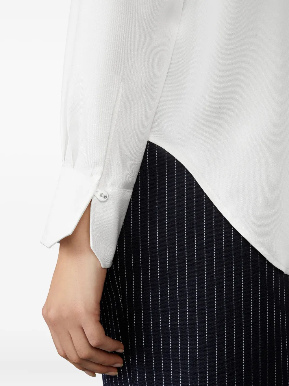 Thom Browne Blouse met afneembare kraag Wit