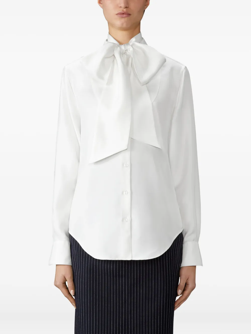 Thom Browne Blouse met afneembare kraag Wit