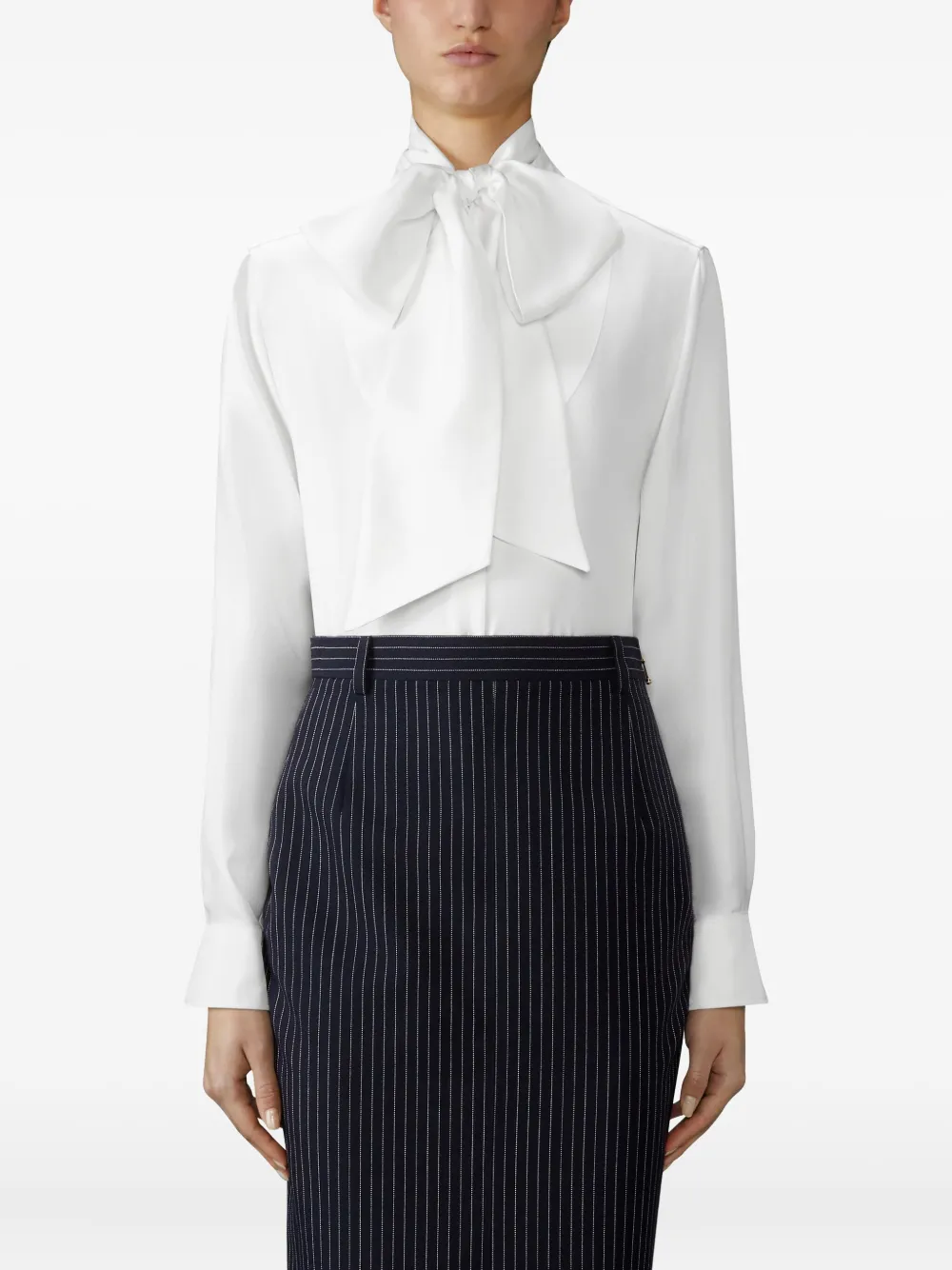 Thom Browne Blouse met afneembare kraag Wit