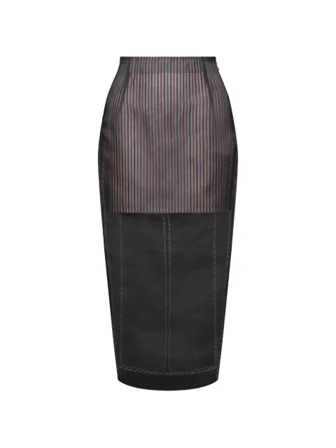 Thom Browne falda lápiz con tiro alto