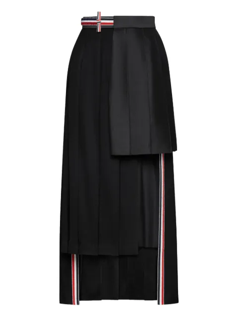Thom Browne falda plisada con paneles