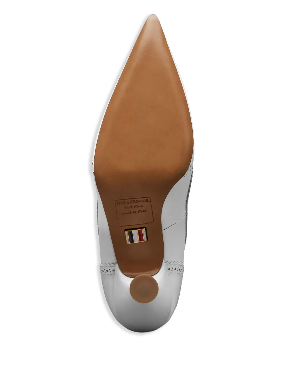 Thom Browne leather pumps White