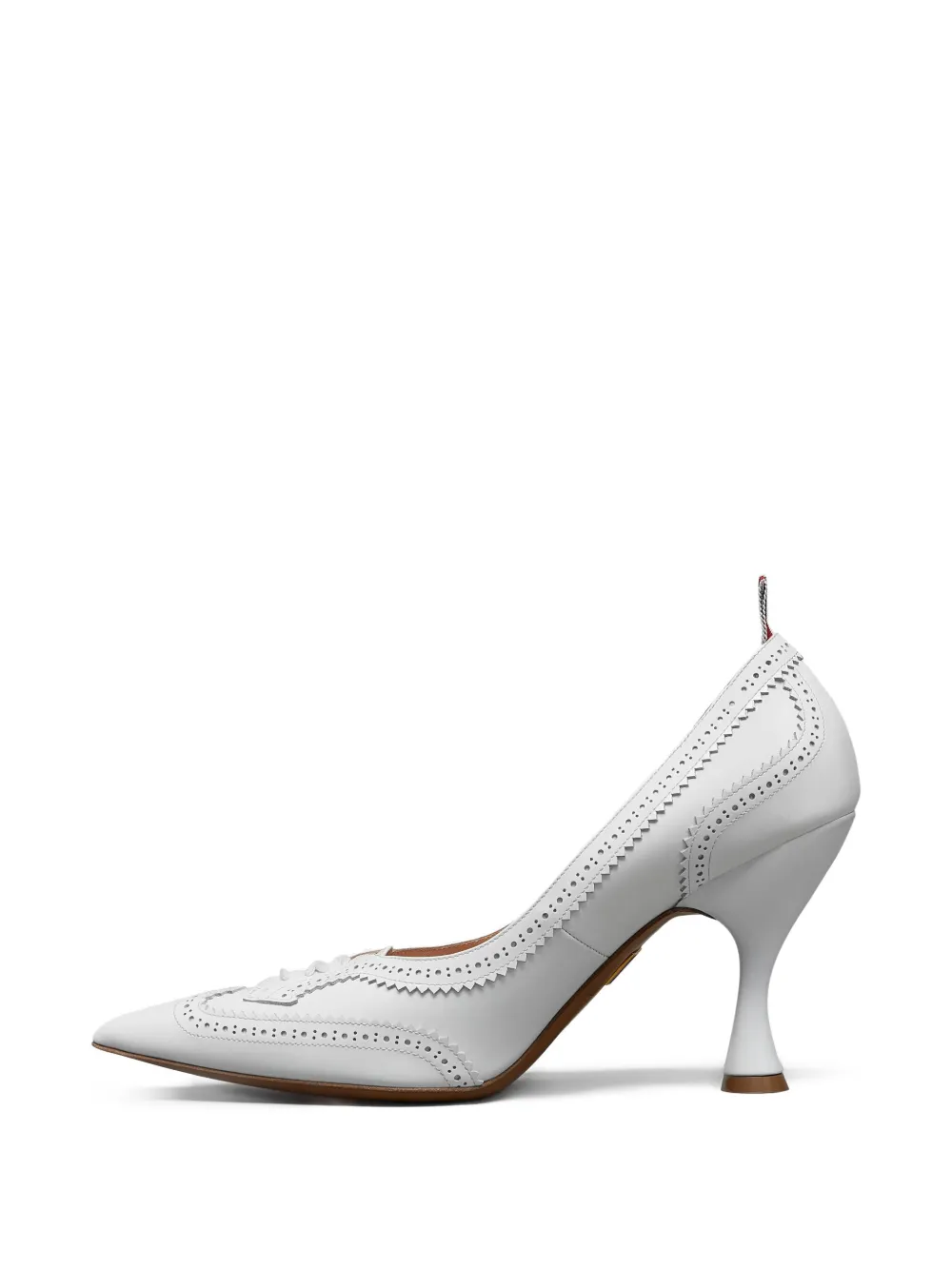 Thom Browne leather pumps White