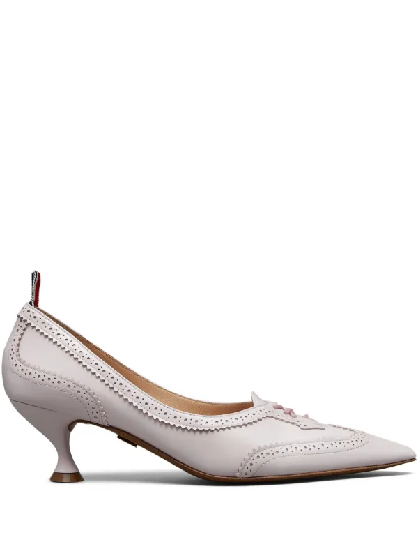 Thom Browne Soft Patent Wingtip Pumps 50mm in Pink