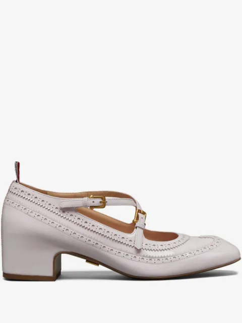 Thom Browne Thom John lakleren pumps met blokhak