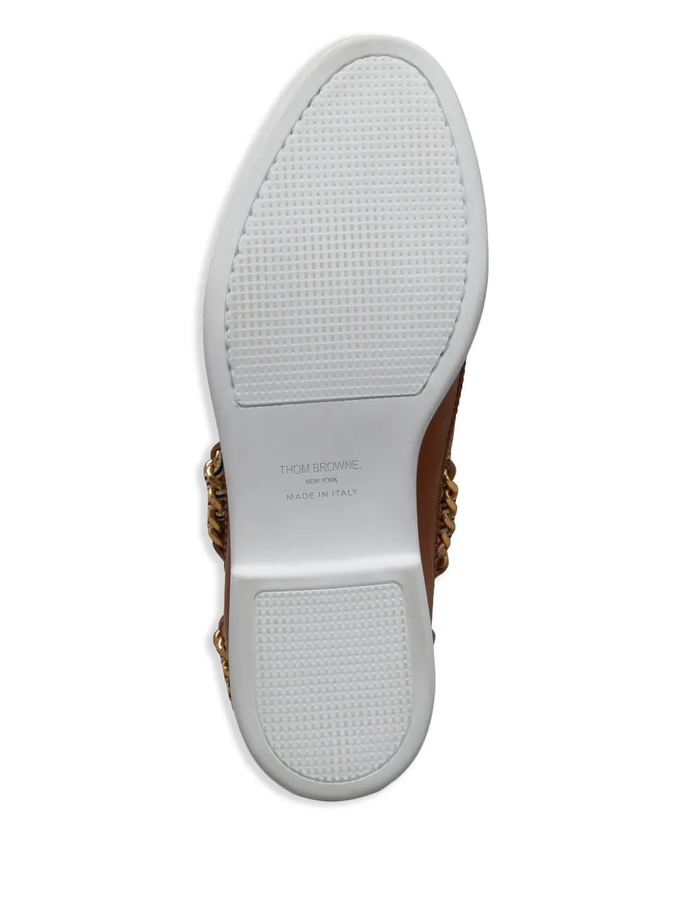 Shop Thom Browne Chain-link Detail Lace Up Shoes