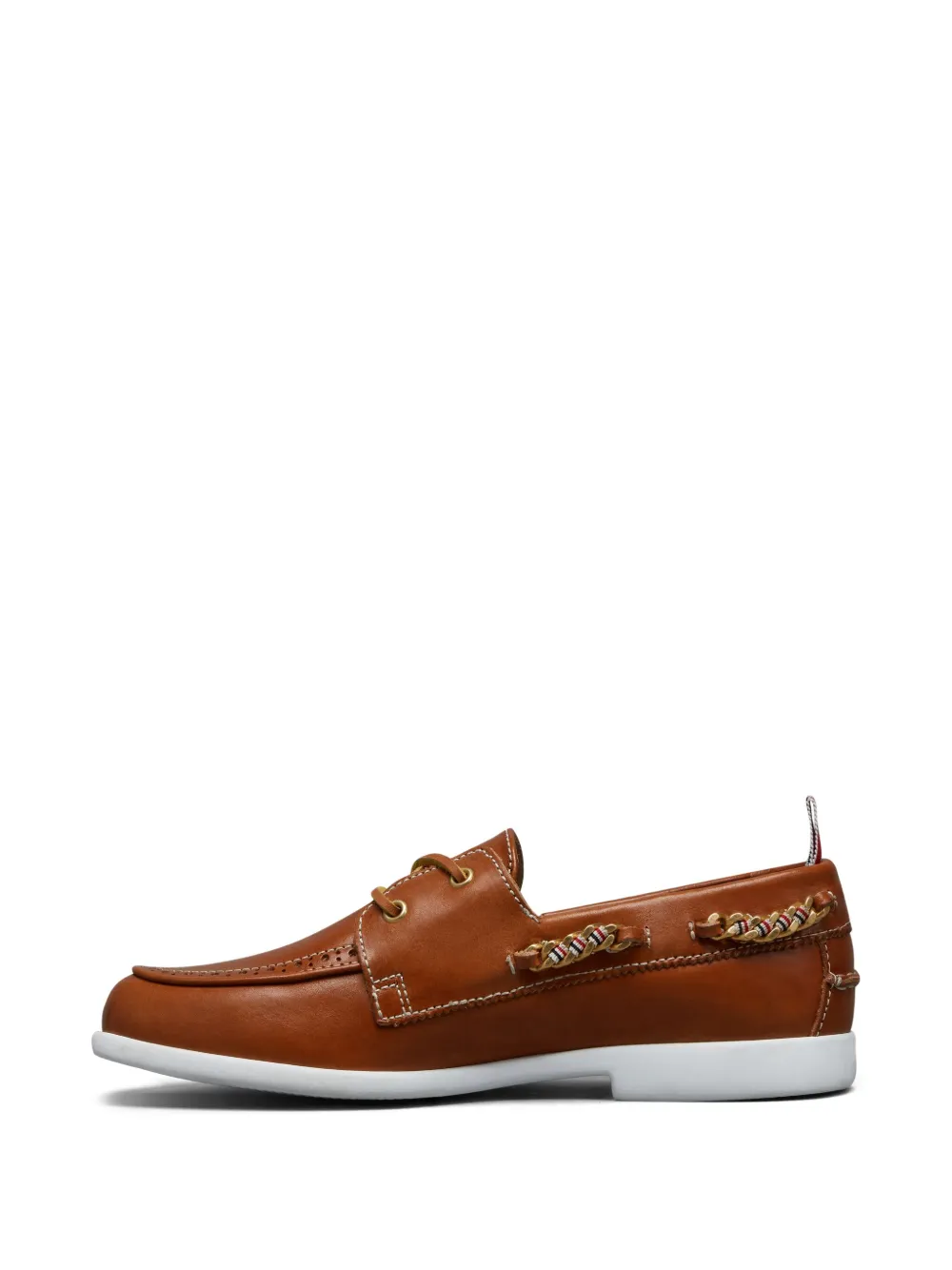 Shop Thom Browne Chain-link Detail Lace Up Shoes
