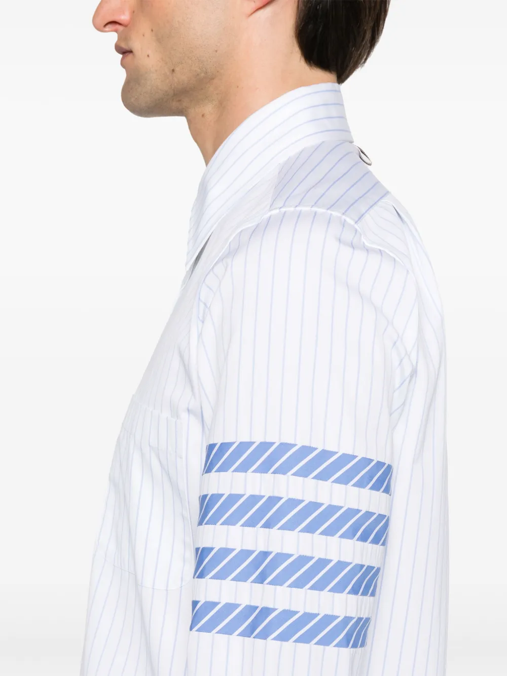Thom Browne Gestreept overhemd Wit