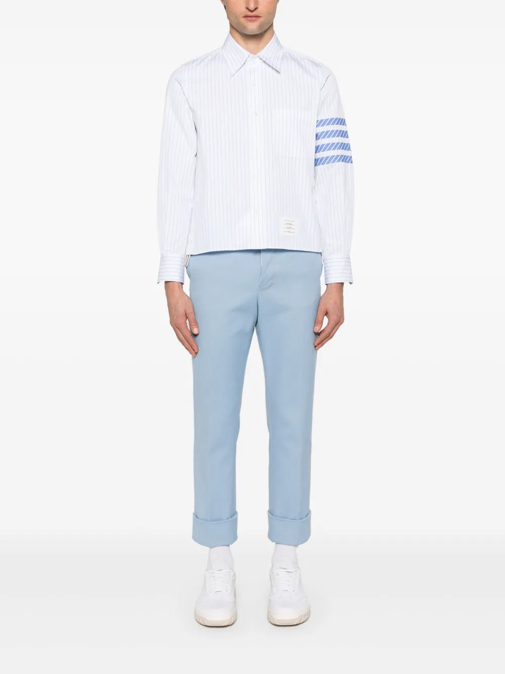 Thom Browne Gestreept overhemd - Wit
