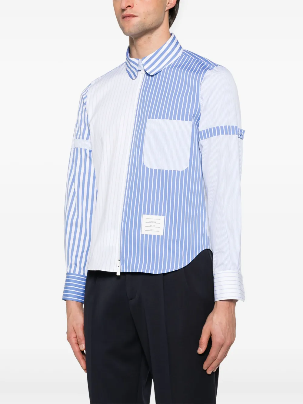 Thom Browne Gestreept overhemd Blauw