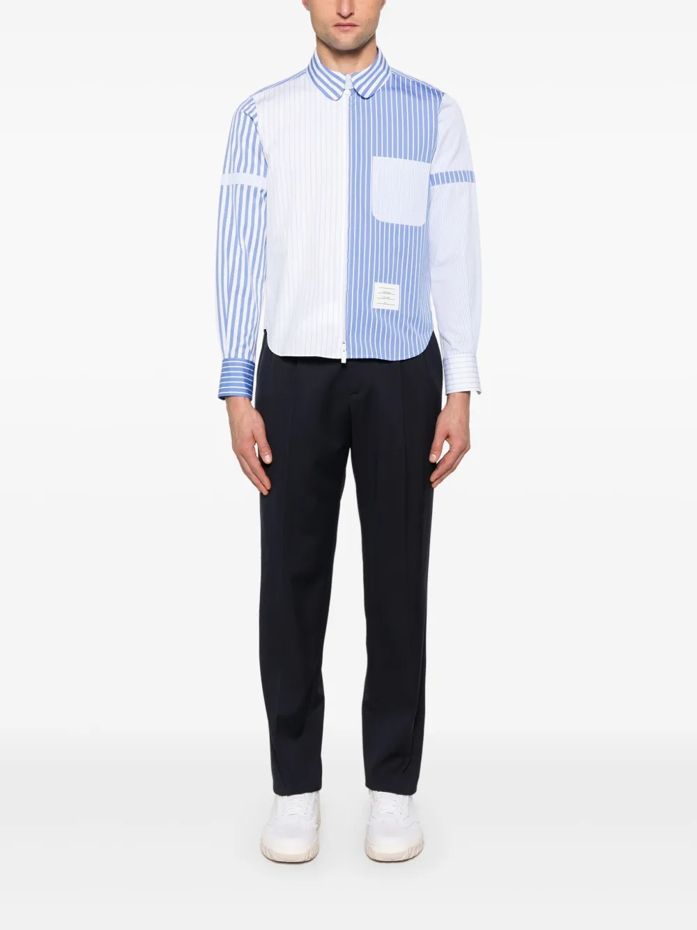 Thom Browne Gestreept overhemd - Blauw