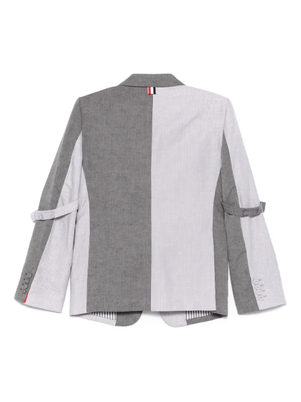 Thom Browne ストライプ ジャケット | グレー | FARFETCH JP