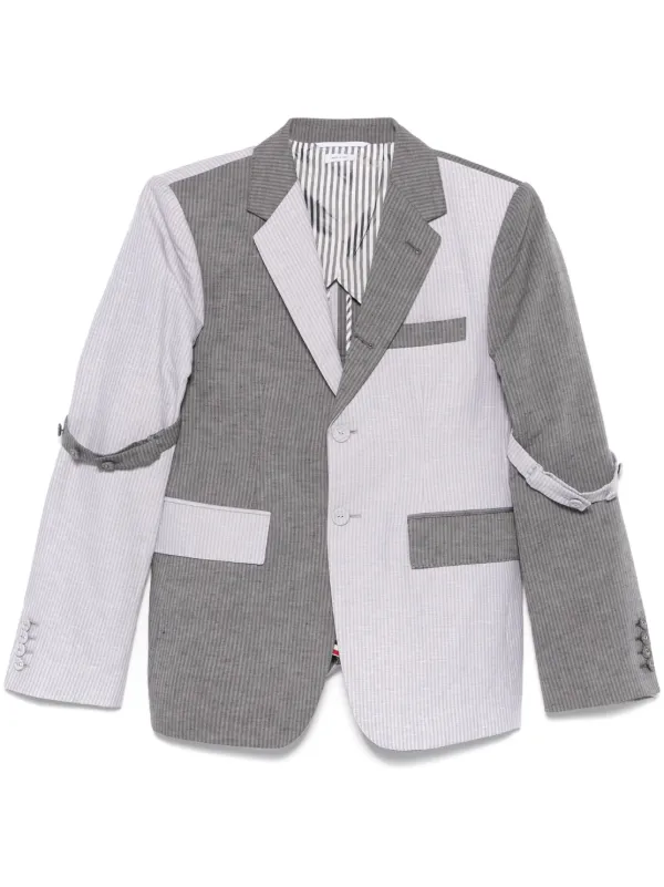 Thom Browne ストライプ ジャケット | グレー | FARFETCH JP
