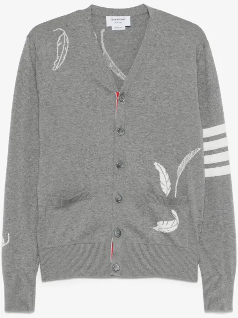 Thom Browne cárdigan con motivo 4-Bar