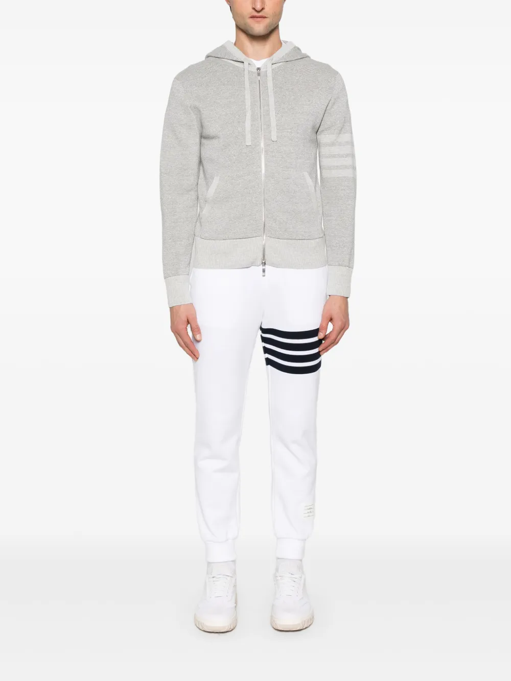 Thom Browne 4-Bar stripe zip-up hoodie | Hoodies | Image 2