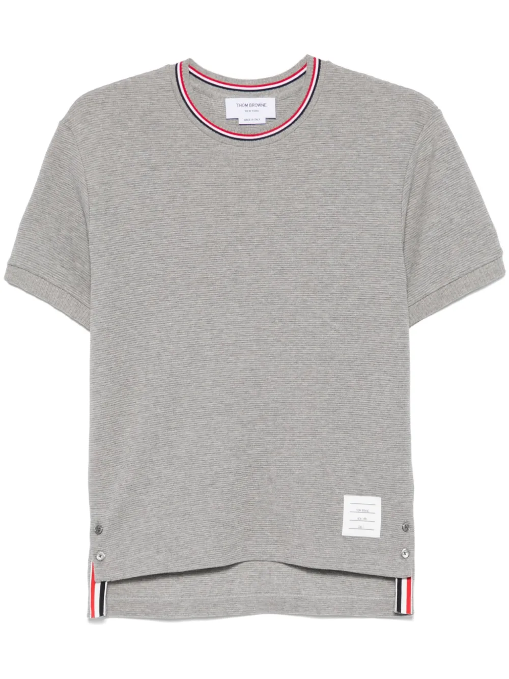 Thom Browne playera con motivo de rayas RWB | gris | Image 1