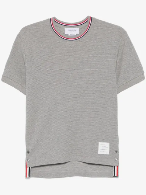 Thom Browne cotton waffle rib cuff tee