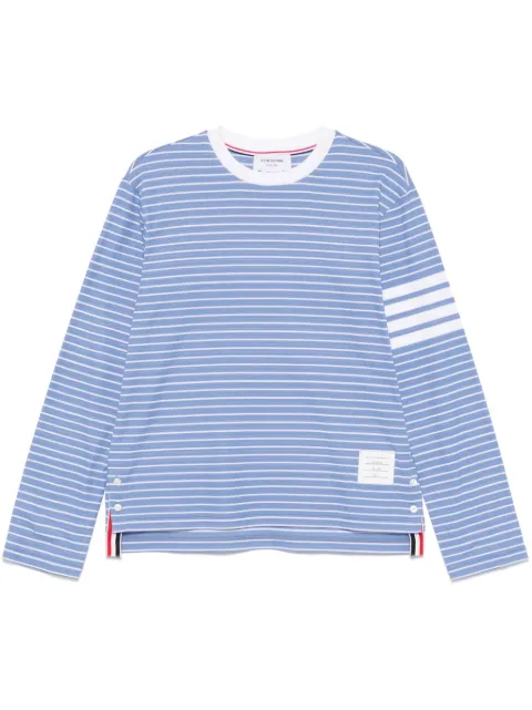 Thom Browne 4-Bar stripe long-sleeve T-shirt