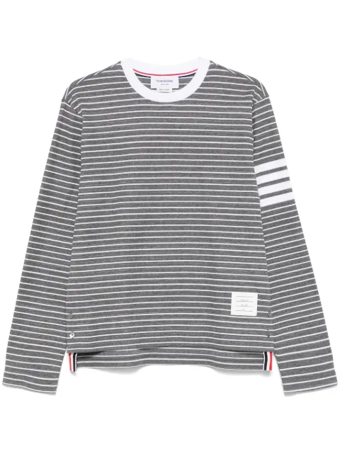 Thom Browne 4-Bar stripe long-sleeve T-shirt 