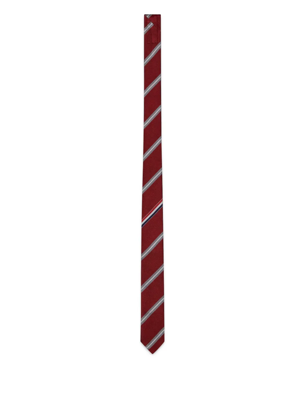 Thom Browne Stripe Mogador ネクタイ - レッド Thom Browne Stripe Mogador ネクタイ - レッド