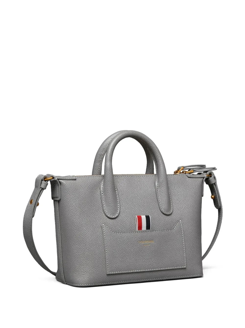 Thom Browne Leren shopper Grijs