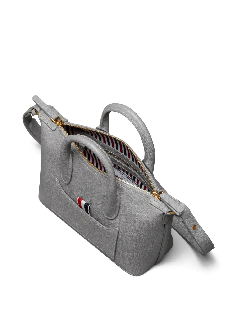 Thom Browne Leren shopper Grijs