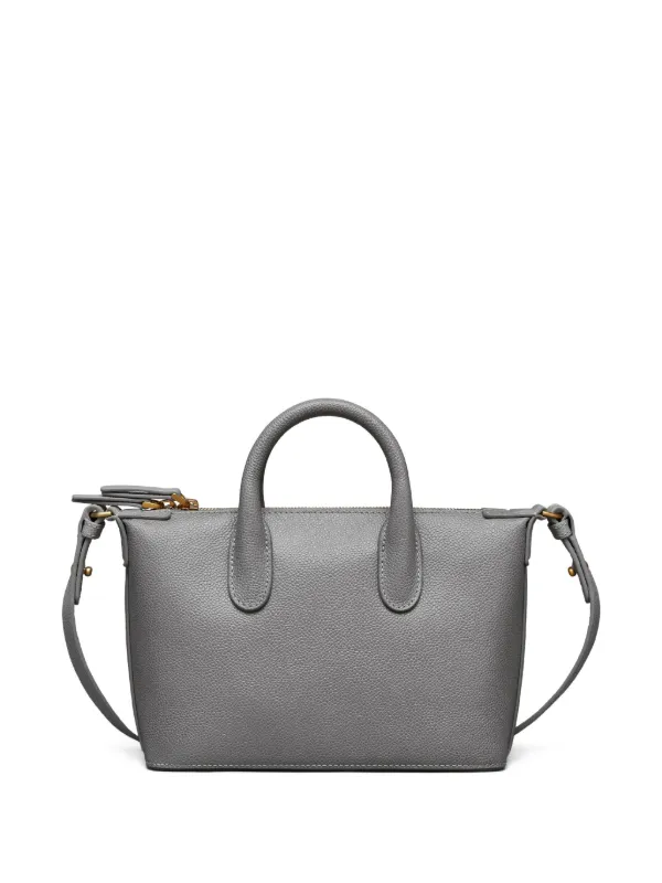 Thom Browne レザー トートバッグ | グレー | FARFETCH JP