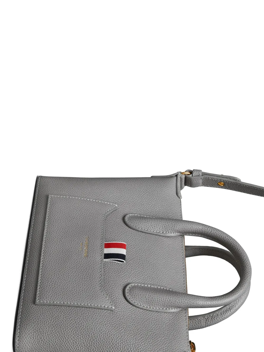 Thom Browne Leren shopper Grijs