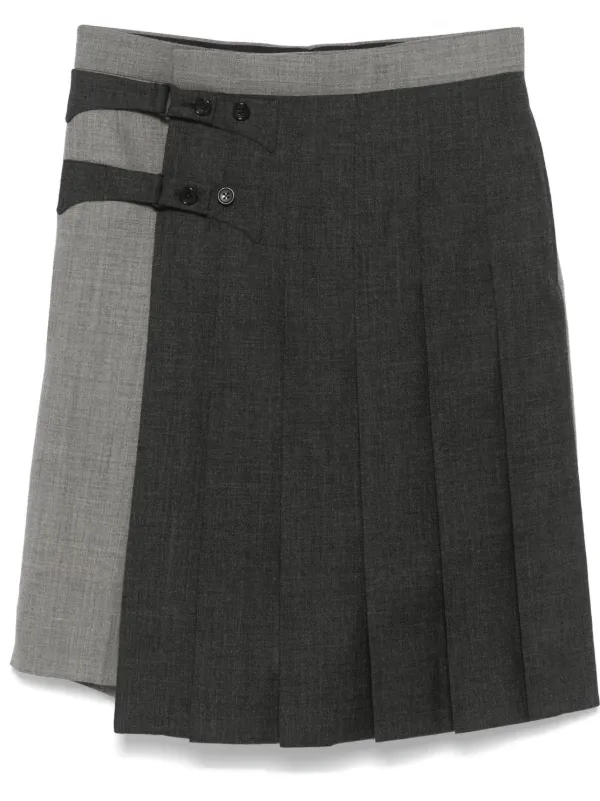 Thom Browne jupe-short à Bretelles Ajustables Gris FARFETCH DZ