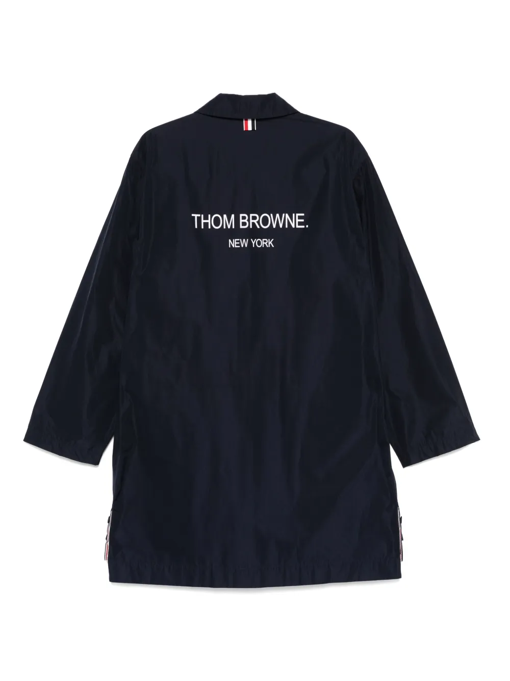 Thom Browne Parka met logoprint Blauw