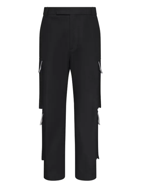 Thom Browne cargo zip-detail straight-leg trousers