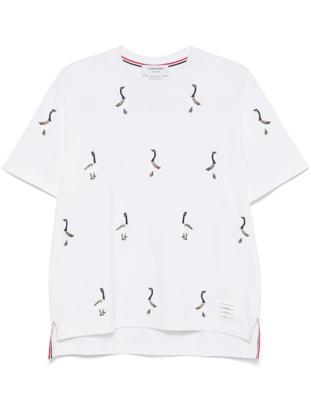 Thom Browne embroidered-motif T-shirt | White | Image 1