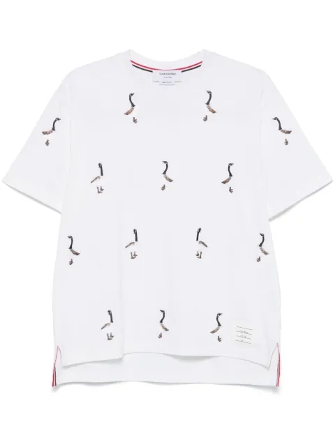 Thom Browne embroidered-motif T-shirt